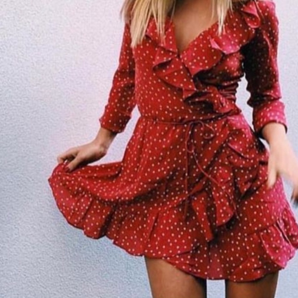 NWOT Realisation Par Alexandria Silk Ruffle Dress